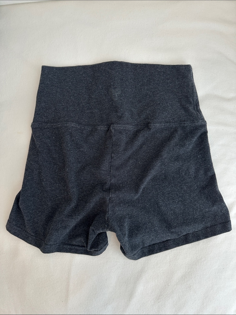Aritzia TNA dark heather grey mini bike shorte